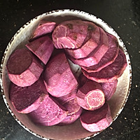 紫薯豆沙茶巾绞的做法图解2
