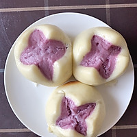 紫薯开口馒头的做法图解8