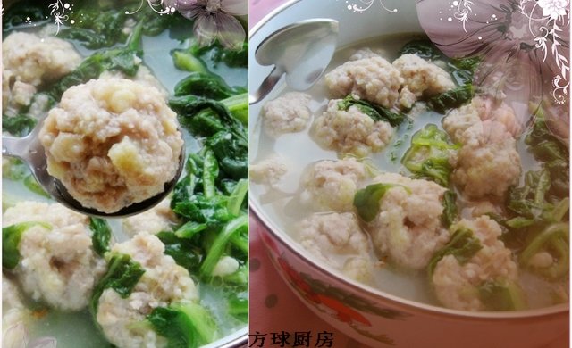 小白菜肉丸汤