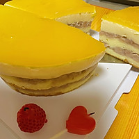 百香果芋泥慕斯蛋糕的做法图解15