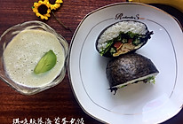琪营养～秋葵鲜虾海苔包饭的做法