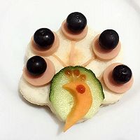 孔雀开屏三明治#丘比沙拉汁#的做法图解5