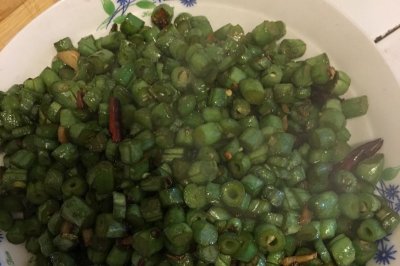 爆炒豆角末