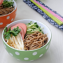鸡汤荞麦冷面#急速早餐#
