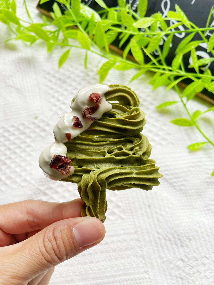 圣诞树抹茶手指麻薯的做法