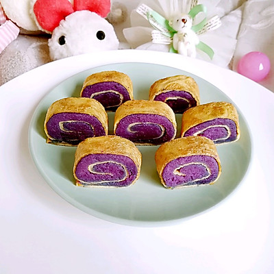 紫薯鸡蛋卷