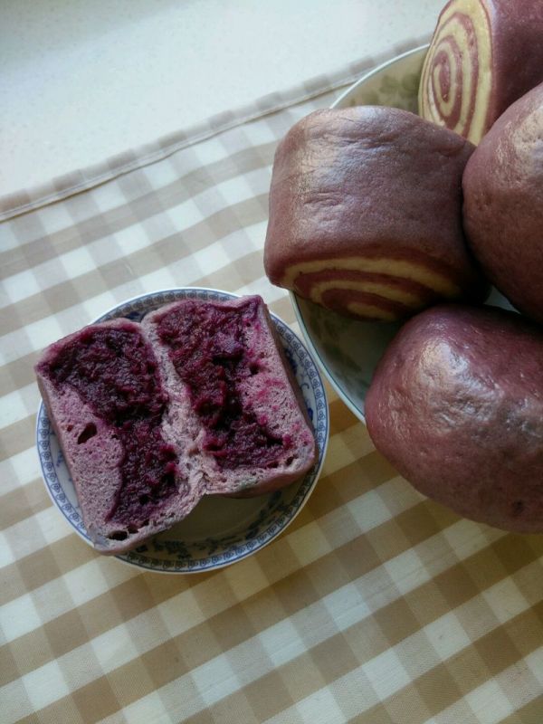 营养紫薯卷