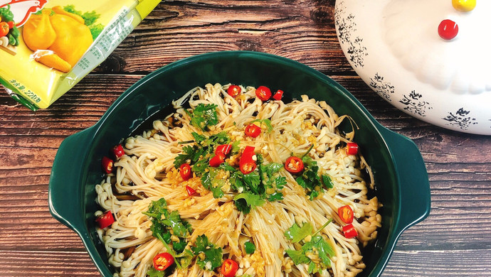 夏日爽口小凉菜～凉拌金针菇