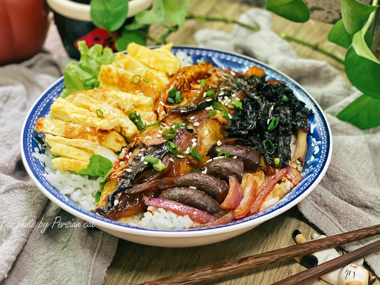 日式定食-照烧青花鱼盖浇饭的做法