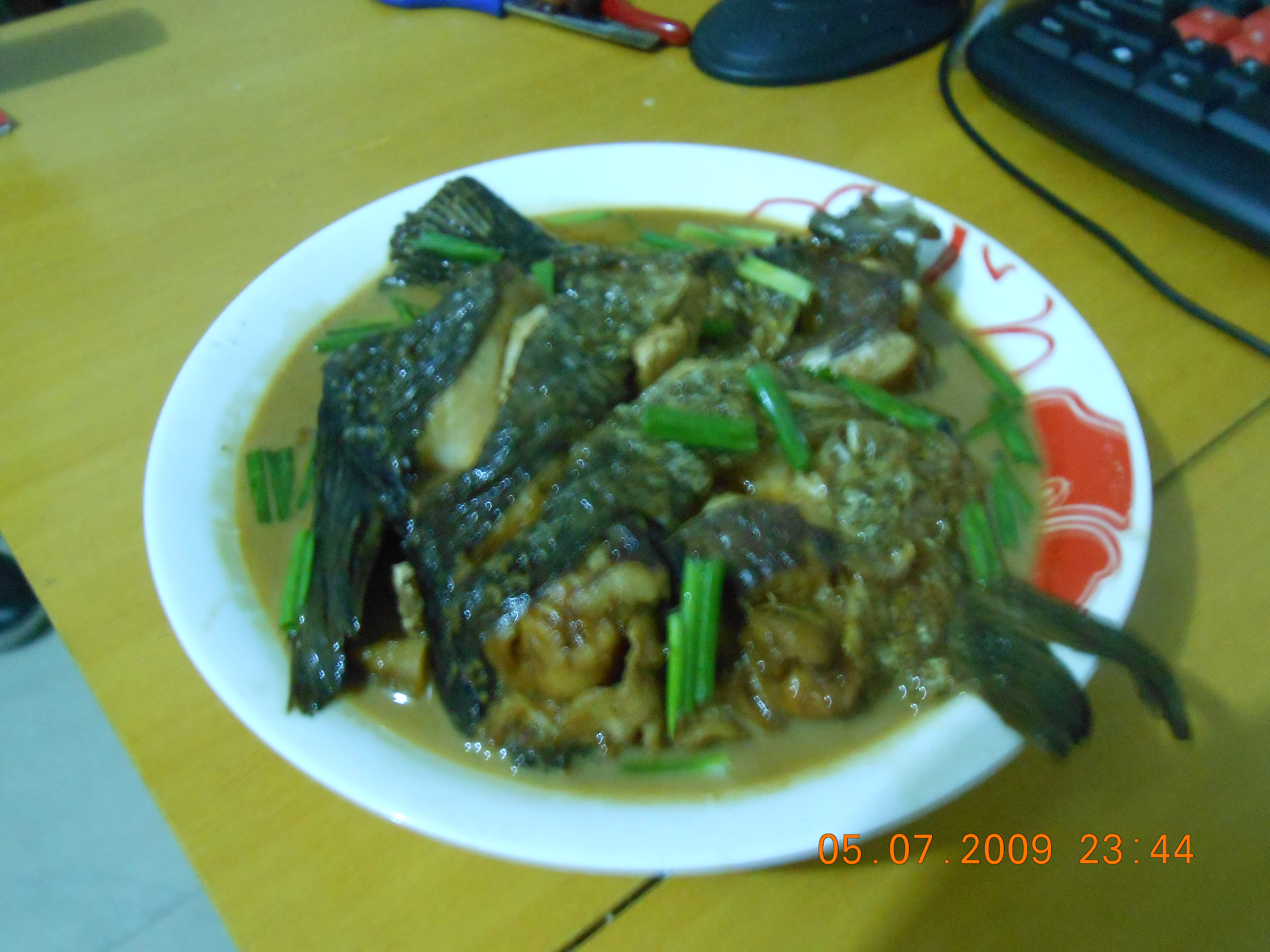 Braised silver carp