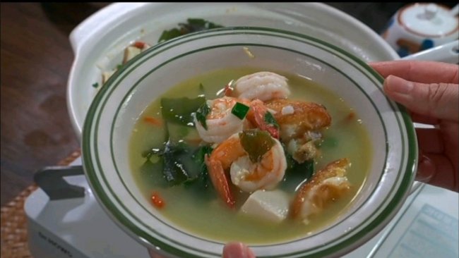 海带虾仁蛋腐汤的做法