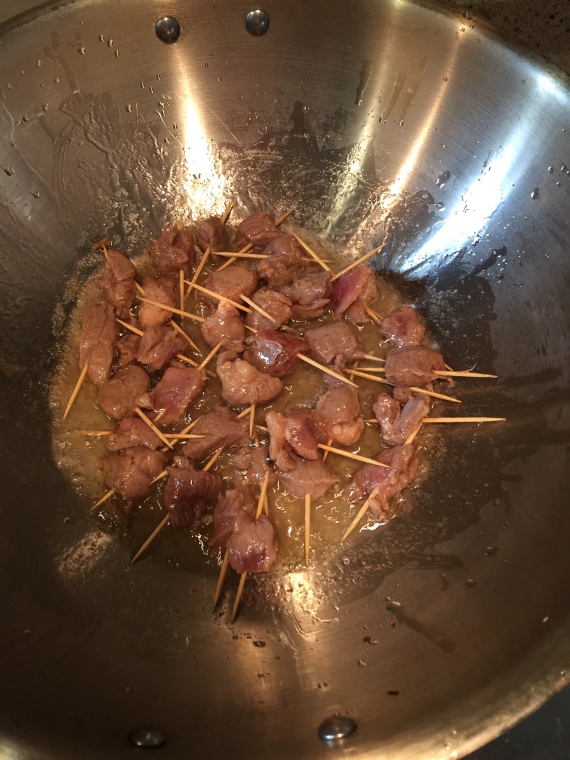 孜然牙签羊肉的做法图解4