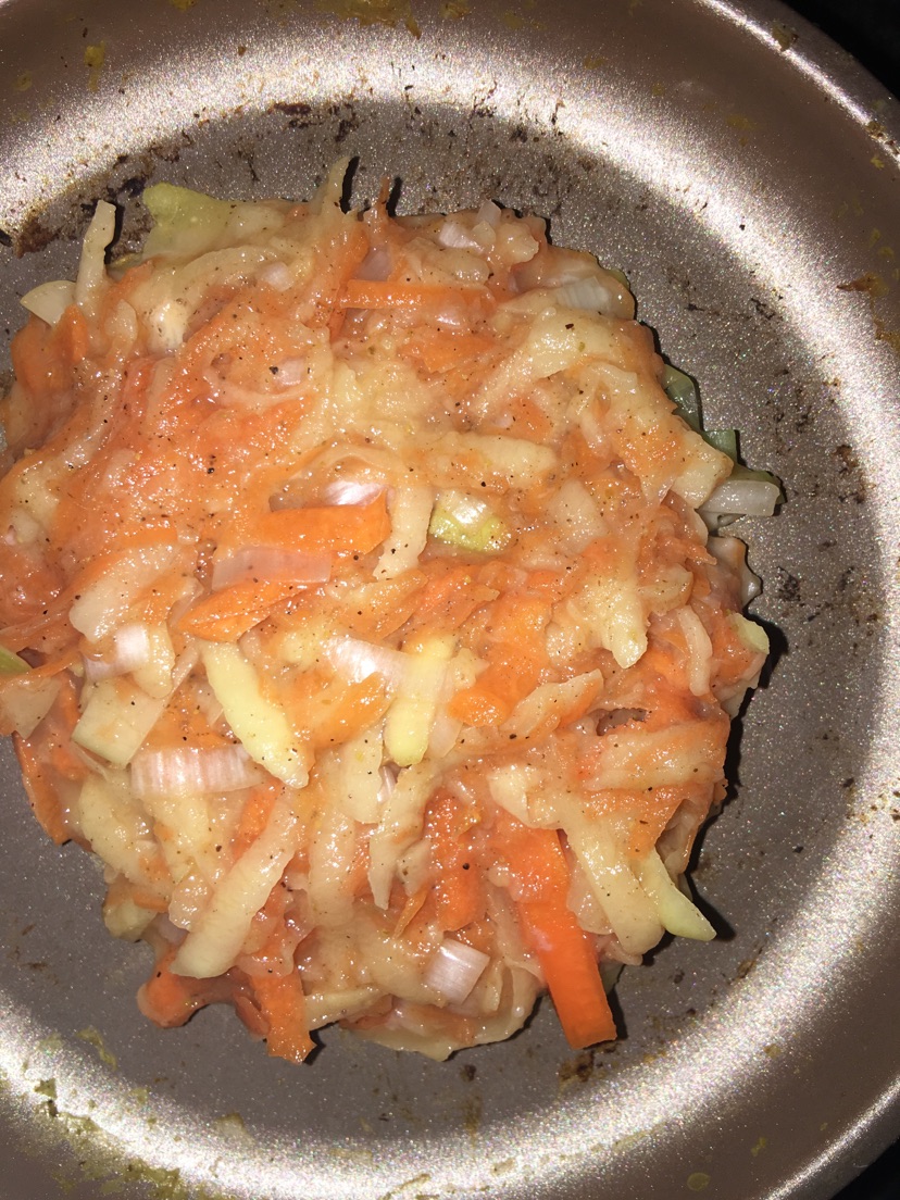 无面粉蔬菜饼（减肥快手早餐）的做法图解3