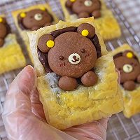 #2021亲子烘焙组——“焙”感幸福# 小熊巧克力千层饼干的做法图解10