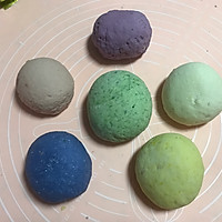 彩虹馒头的做法图解1