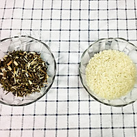 荆芥粥的做法图解1