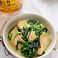 #寻味外婆乡 香满中秋宴#菠菜烧豆腐高钙高蛋白家常菜的做法图解9