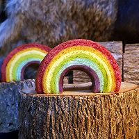 彩虹年輪蛋糕的做法图解10