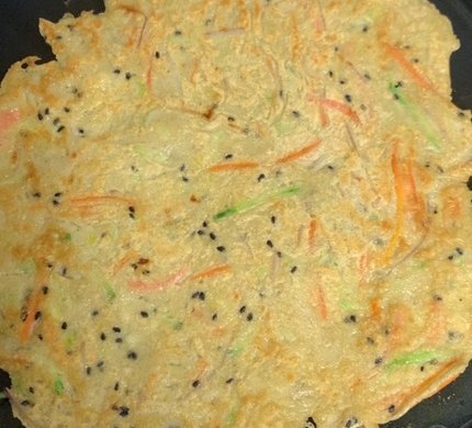 西葫芦鸡蛋荞麦面蔬菜饼