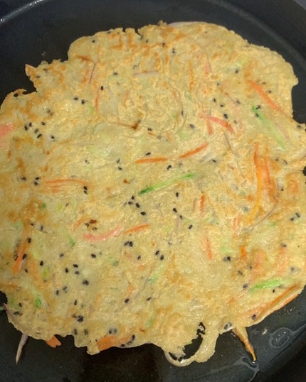 西葫芦鸡蛋荞麦面蔬菜饼的做法