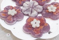 紫薯饼#浪漫樱花季#的做法