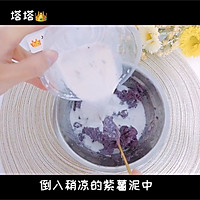 奶香红枣紫薯发糕的做法图解4