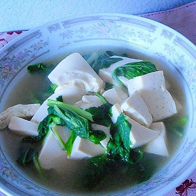 小白菜豆腐汤