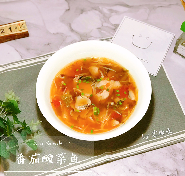 简易快手版番茄酸菜鱼的做法