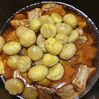 川辣酱排骨烧板栗的做法图解9