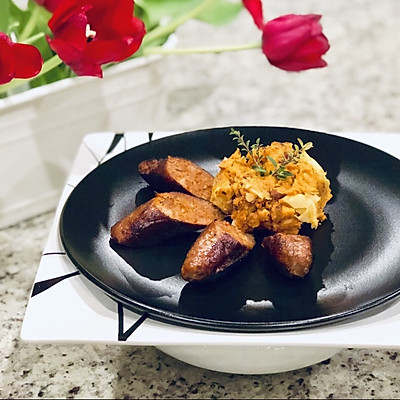 百搭的甜薯苹果泥-感恩节特色主食