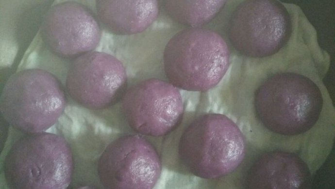 家常紫薯糯米团