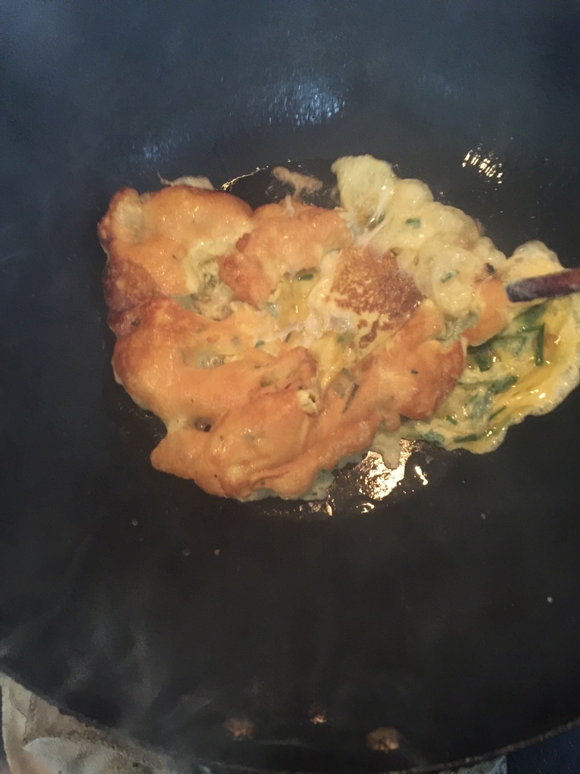 菠菜炒鸡蛋的做法图解4