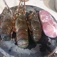 龙虾响螺瘦肉粥的做法图解1