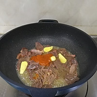 香辣青菜烧牛肉的做法图解4