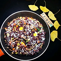蔬菜丁芝士紫米饭的做法图解6