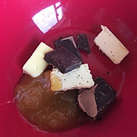 。低油糖蜂蜜巧克力馬芬。無技巧的做法图解1