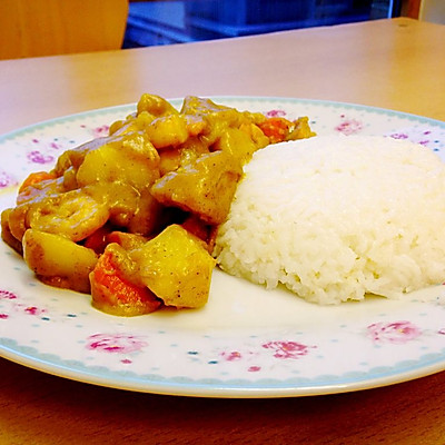 咖喱明虾饭