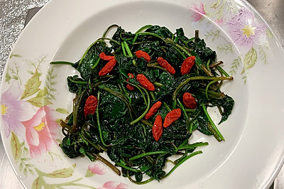 清炒有机红薯叶