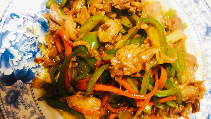 尖椒炒羊肉