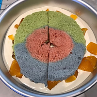 彩色戚风蛋糕的后续——黄桃慕斯蛋糕的做法图解10