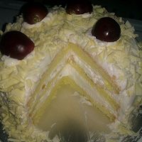 奶油蛋糕--蜜豆白森林的做法图解9