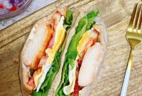 #时令蔬菜最养人#低脂低卡高蛋白鸡胸肉麦麸三明治的做法