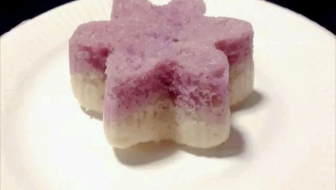 双色紫薯发糕
