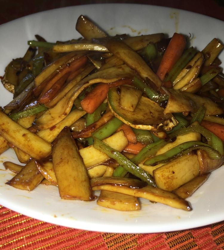 干煸杏鲍菇 纯素超好吃的做法