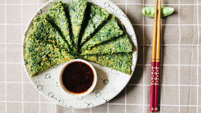 荠菜鸡蛋饼