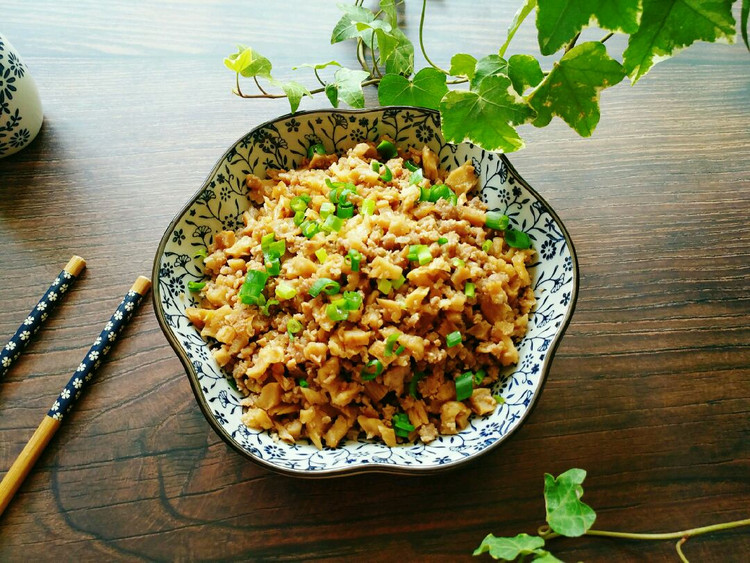 家常下饭菜~萝卜干炒肉末的做法