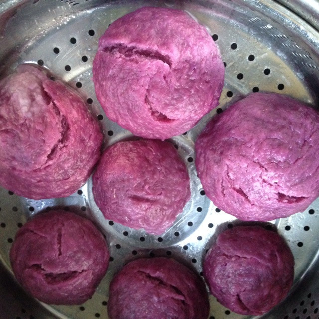 紫薯馒头的做法