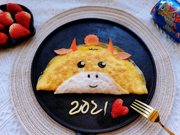 牛气冲天蛋包饭｜新年快乐！