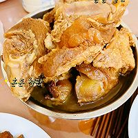 年夜饭:红烧牛窝骨/酸菜炖排骨/排骨炖豆角/凉拌龙须菜等的做法图解1