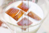 夏季清凉饮•牛奶茉莉花茶冰粉的做法
